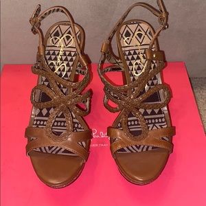 Jessica Simpson brown wedges